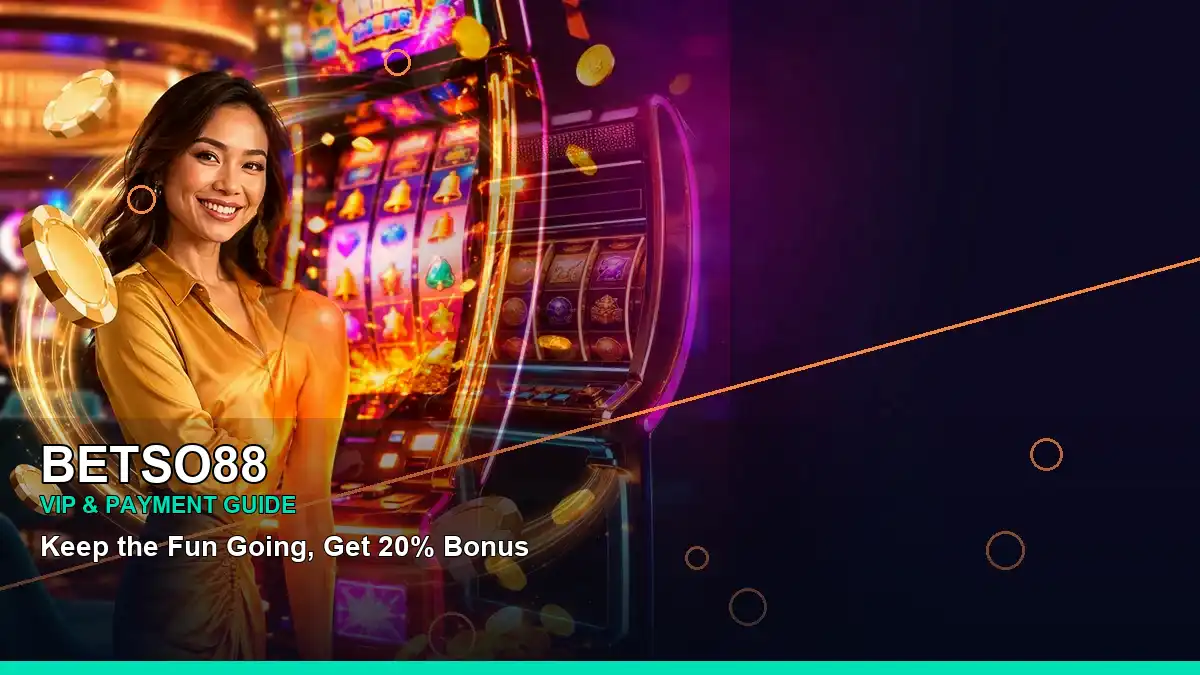 BETSO88 left-framed casino cashback rewards highlighting mobile-friendly casino play