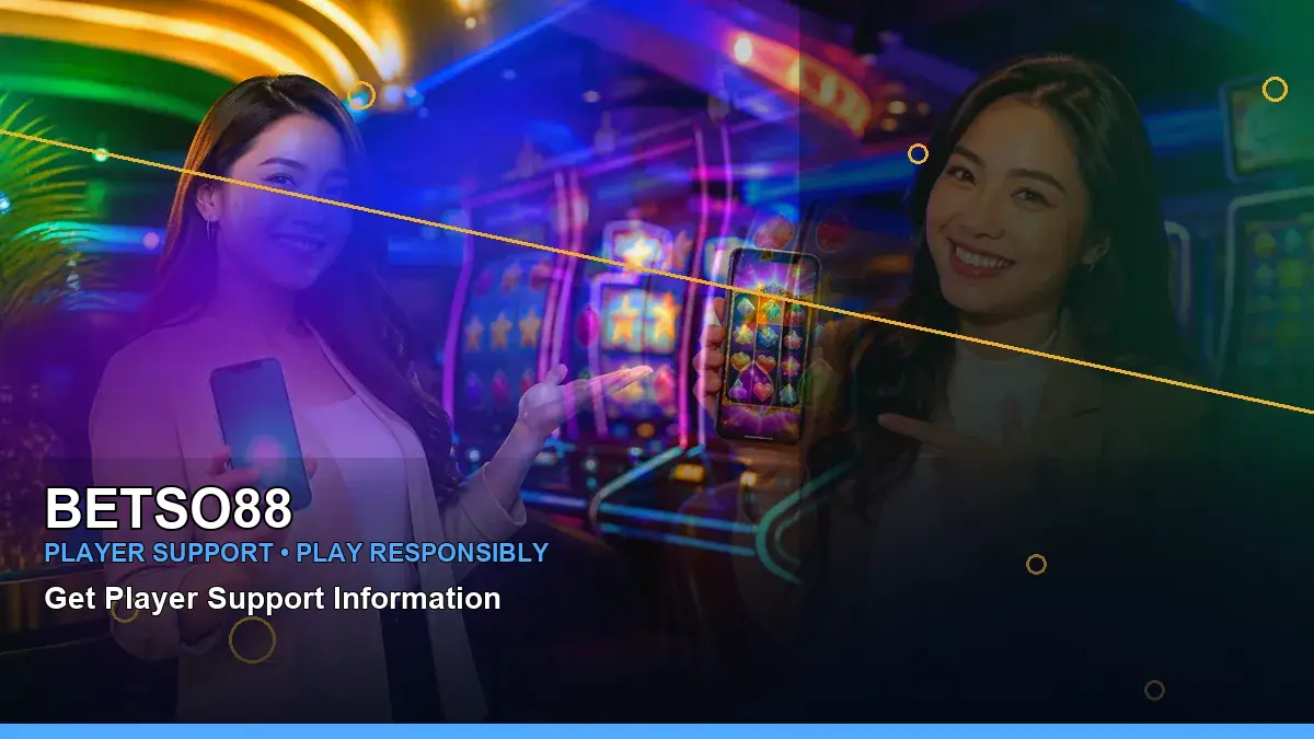 BETSO88 gold jackpot slot games featuring an adult Filipina casino host with a left close-up composition